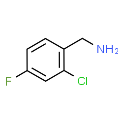 ChemSpider 2D Image | 2-Chloro-4-fluorobenzylamine | C7H7ClFN