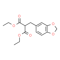 ChemSpider 2D Image | Malonic acid, piperonyl-, diethyl ester | C15H18O6
