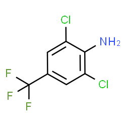 ChemSpider 2D Image | 2,6-Dichloro-4-(trifluoromethyl)aniline | C7H4Cl2F3N
