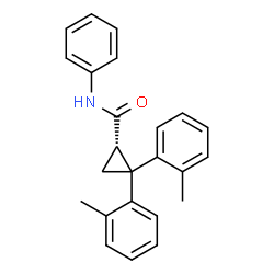 ChemSpider 2D Image | (1S)-2,2-Bis(2-methylphenyl)-N-phenylcyclopropanecarboxamide | C24H23NO
