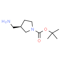 ChemSpider 2D Image | (R)-3-(Aminomethyl)-1-Boc-pyrrolidine | C10H20N2O2