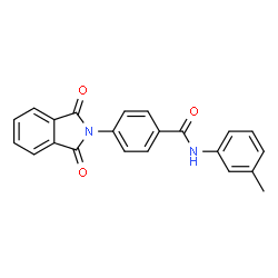 ChemSpider 2D Image | 4-(1,3-Dioxo-1,3-dihydro-2H-isoindol-2-yl)-N-(3-methylphenyl)benzamide | C22H16N2O3