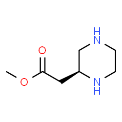 ChemSpider 2D Image | Methyl (2S)-2-piperazinylacetate | C7H14N2O2