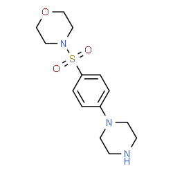 ChemSpider 2D Image | 4-[4-(PIPERAZIN-1-YL)BENZENESULFONYL]MORPHOLINE | C14H21N3O3S