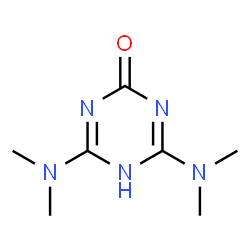 ChemSpider 2D Image | 4,6-Bis(dimethylamino)-1,3,5-triazin-2-ol | C7H13N5O