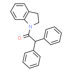 ChemSpider 2D Image | 1-(2,3-Dihydro-indol-1-yl)-2,2-diphenyl-ethanone | C22H19NO