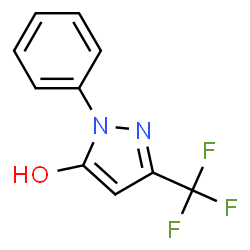 ChemSpider 2D Image | 1-Phenyl-3-(trifluoromethyl)-1H-pyrazol-5-ol | C10H7F3N2O