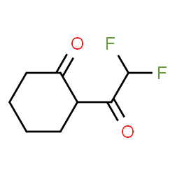 ChemSpider 2D Image | 2-(Difluoroacetyl)cyclohexanone | C8H10F2O2