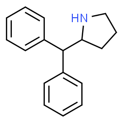 ChemSpider 2D Image | 2-Benzylhydrylpyrrolidine | C17H19N