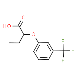 ChemSpider 2D Image | 2-[3-(Trifluoromethyl)phenoxy]butanoic acid | C11H11F3O3