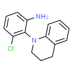 ChemSpider 2D Image | 3-Chloro-2-(3,4-dihydro-1(2H)-quinolinyl)aniline | C15H15ClN2