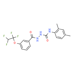 ChemSpider 2D Image | N-(2,4-Dimethylphenyl)-2-[3-(1,1,2,2-tetrafluoroethoxy)benzoyl]hydrazinecarboxamide | C18H17F4N3O3