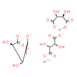 ChemSpider 2D Image | Aluminium (2R,3R)-2,3-dihydroxysuccinate (2:3) | C12H12Al2O18