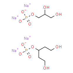 ChemSpider 2D Image | Sodium 1,5-dihydroxy-3-pentanyl phosphate 2,3-dihydroxypropyl phosphate (4:1:1) | C8H18Na4O12P2