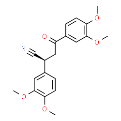 ChemSpider 2D Image | (2S)-2,4-Bis(3,4-dimethoxyphenyl)-4-oxobutanenitrile | C20H21NO5