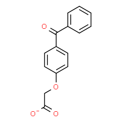 ChemSpider 2D Image | (4-Benzoylphenoxy)acetate | C15H11O4