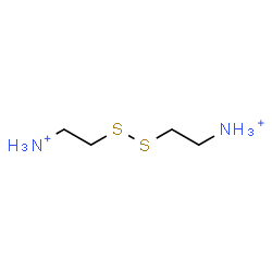 ChemSpider 2D Image | 2,2'-Disulfanediyldiethanaminium | C4H14N2S2