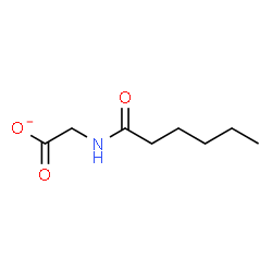 ChemSpider 2D Image | (Hexanoylamino)acetate | C8H14NO3