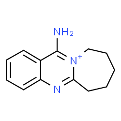 ChemSpider 2D Image | 12-Amino-7,8,9,10-tetrahydro-6H-azepino[2,1-b]quinazolin-11-ium | C13H16N3