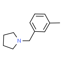 ChemSpider 2D Image | 1-(3-Methylbenzyl)pyrrolidine | C12H17N