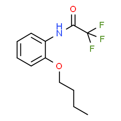 ChemSpider 2D Image | N-(2-Butoxyphenyl)-2,2,2-trifluoroacetamide | C12H14F3NO2