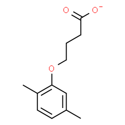 ChemSpider 2D Image | 4-(2,5-Dimethylphenoxy)butanoate | C12H15O3