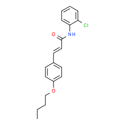 ChemSpider 2D Image | (2E)-3-(4-Butoxyphenyl)-N-(2-chlorophenyl)acrylamide | C19H20ClNO2