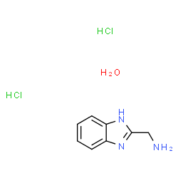 ChemSpider 2D Image | 2-(AMINOMETHYL)BENZIMIDAZOLE DIHYDROCHLORIDE HYDRATE | C8H13Cl2N3O