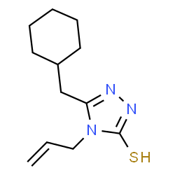 ChemSpider 2D Image | 5-(cyclohexylmethyl)-4-(prop-2-en-1-yl)-4H-1,2,4-triazole-3-thiol | C12H19N3S