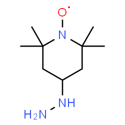 ChemSpider 2D Image | (4-Hydrazino-2,2,6,6-tetramethyl-1-piperidinyl)oxidanyl | C9H20N3O