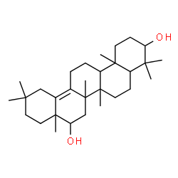 ChemSpider 2D Image | Olean-13(18)-ene-3,16-diol | C30H50O2