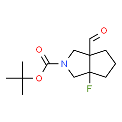 ChemSpider 2D Image | 2-Methyl-2-propanyl 3a-fluoro-6a-formylhexahydrocyclopenta[c]pyrrole-2(1H)-carboxylate | C13H20FNO3