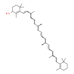 ChemSpider 2D Image | beta,beta-Caroten-4-ol | C40H56O