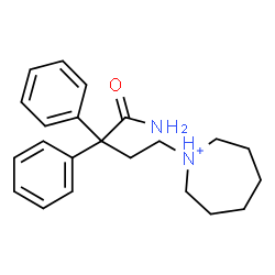 ChemSpider 2D Image | 1-(4-Amino-4-oxo-3,3-diphenylbutyl)azepanium | C22H29N2O