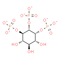 ChemSpider 2D Image | (1R,2S,3R,4R,5S,6S)-4,5,6-Trihydroxy-1,2,3-cyclohexanetriyl tris(phosphate) | C6H9O15P3