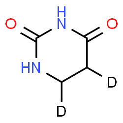 ChemSpider 2D Image | (5,6-~2~H_2_)Dihydro-2,4(1H,3H)-pyrimidinedione | C4H4D2N2O2