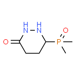 ChemSpider 2D Image | 6-(Dimethylphosphoryl)tetrahydro-3(2H)-pyridazinone | C6H13N2O2P