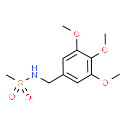 ChemSpider 2D Image | N-(3,4,5-Trimethoxybenzyl)methanesulfonamide | C11H17NO5S