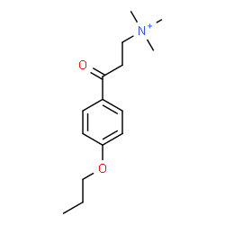 ChemSpider 2D Image | N,N,N-Trimethyl-3-oxo-3-(4-propoxyphenyl)-1-propanaminium | C15H24NO2