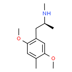 ChemSpider 2D Image | (2S)-1-(2,5-Dimethoxy-4-methylphenyl)-N-methyl-2-propanamine | C13H21NO2
