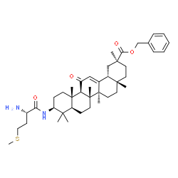 ChemSpider 2D Image | Benzyl (3beta)-3-(L-methionylamino)-11-oxoolean-12-en-30-oate | C42H62N2O4S