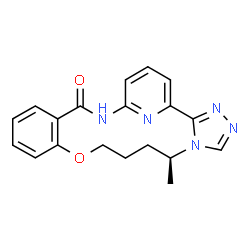 ChemSpider 2D Image | (7S)-7-Methyl-11-oxa-3,4,6,19,24-pentaazatetracyclo[18.3.1.0~2,6~.0~12,17~]tetracosa-1(24),2,4,12,14,16,20,22-octaen-18-one | C19H19N5O2