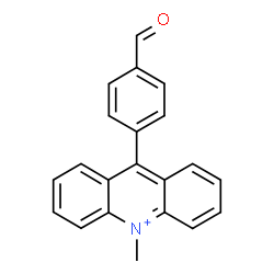 ChemSpider 2D Image | 9-(4-Formylphenyl)-10-methylacridinium | C21H16NO