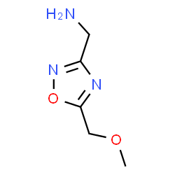 ChemSpider 2D Image | (5-(Methoxymethyl)-1,2,4-oxadiazol-3-yl)methanamine | C5H9N3O2