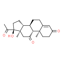 ChemSpider 2D Image | (8alpha,9beta,10alpha,13alpha,14beta,17alpha)-17-Hydroxypregn-4-ene-3,11,20-trione | C21H28O4