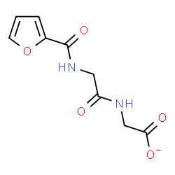 ChemSpider 2D Image | {[N-(2-Furoyl)glycyl]amino}acetate | C9H9N2O5