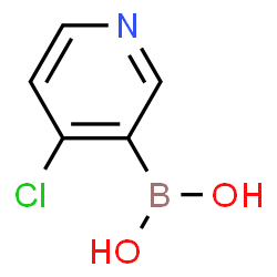 ChemSpider 2D Image | 4-Chloropyridine-3-boronic acid | C5H5BClNO2