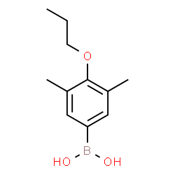 ChemSpider 2D Image | 3,5-DIMETHYL-4-PROPOXYPHENYLBORONIC ACID | C11H17BO3