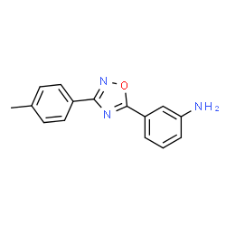 ChemSpider 2D Image | 3-(3-(P-tolyl)-1,2,4-oxadiazol-5-yl)aniline | C15H13N3O
