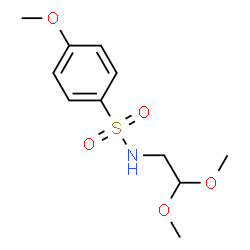 ChemSpider 2D Image | N-(2,2-Dimethoxyethyl)-4-methoxybenzenesulfonamide | C11H17NO5S